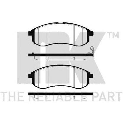 Фото Комплект тормозных колодок, дисковый тормоз NK 223031