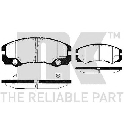 Photo Brake Pad Set, disc brake NK 223622