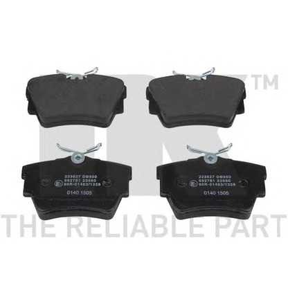 Photo Brake Pad Set, disc brake NK 223627