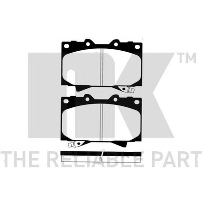 Photo Kit de plaquettes de frein, frein à disque NK 224548