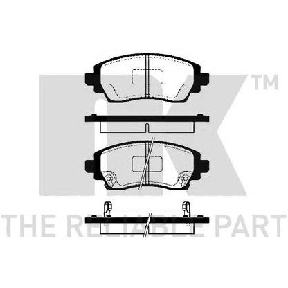 Photo Brake Pad Set, disc brake NK 224565