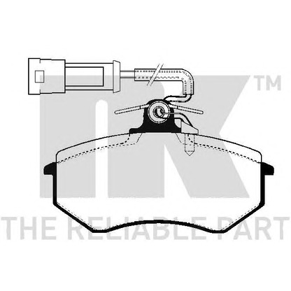 Photo Kit de plaquettes de frein, frein à disque NK 224717