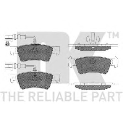 Photo Brake Pad Set, disc brake NK 224767