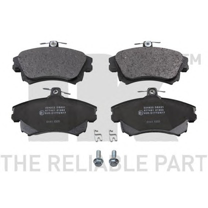 Photo Brake Pad Set, disc brake NK 224822