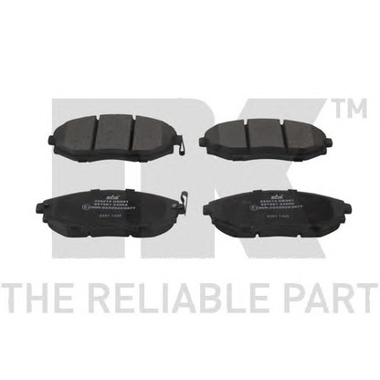 Photo Brake Pad Set, disc brake NK 225014