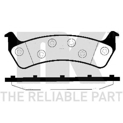 Photo Brake Pad Set, disc brake NK 229312