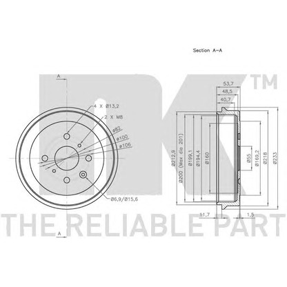 Photo Brake Drum NK 251911