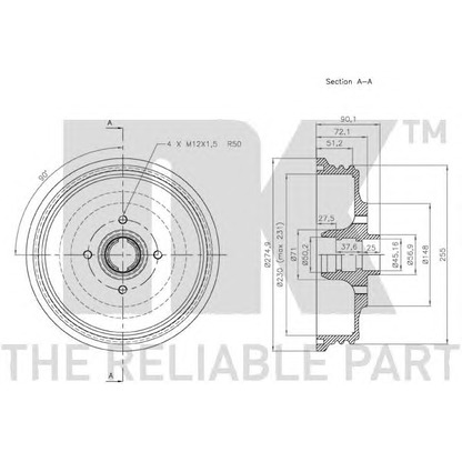 Photo Brake Drum NK 252318