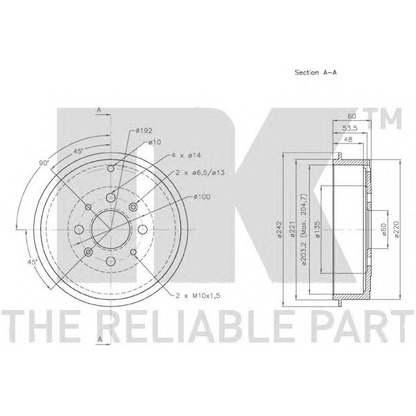 Photo Brake Drum NK 252320