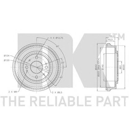 Photo Brake Drum NK 252605