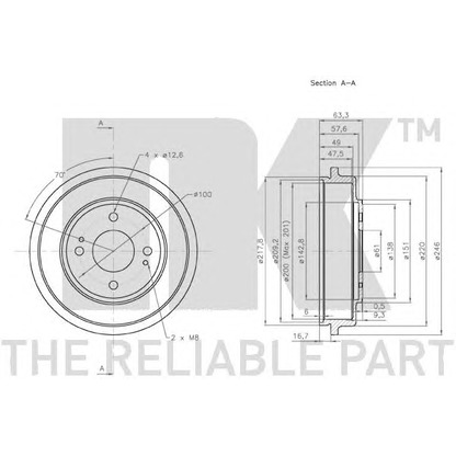 Photo Brake Drum NK 252607