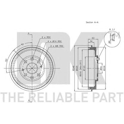 Photo Brake Drum NK 253206