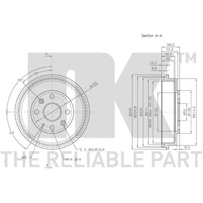 Photo Brake Drum NK 253212