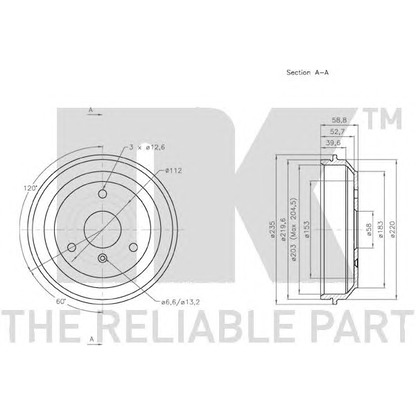 Photo Brake Drum NK 253303