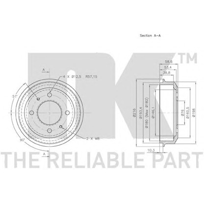 Foto Bremstrommel NK 253404