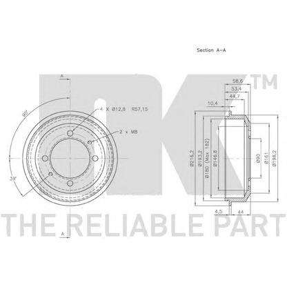 Photo Brake Drum NK 253405