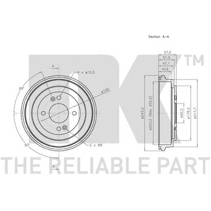 Photo Brake Drum NK 253413