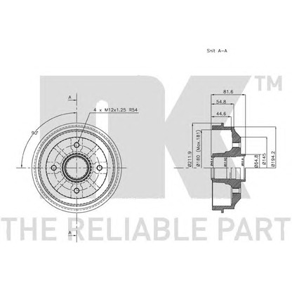 Photo Brake Drum NK 253705