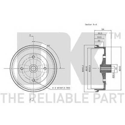 Photo Brake Drum NK 254704