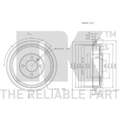 Photo Brake Drum NK 254729