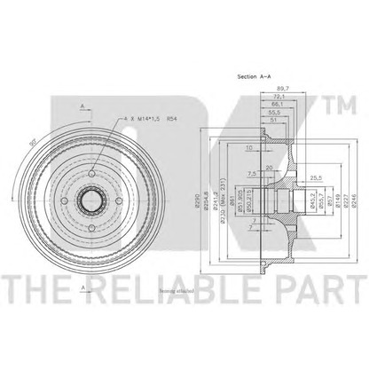 Photo Brake Drum NK 254731