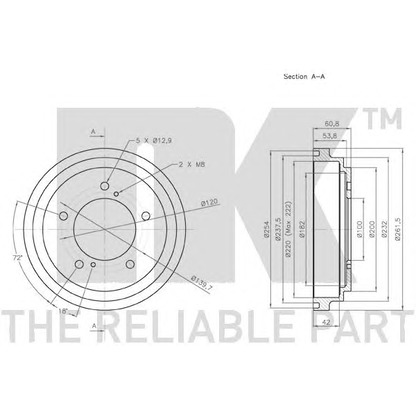 Photo Brake Drum NK 255213