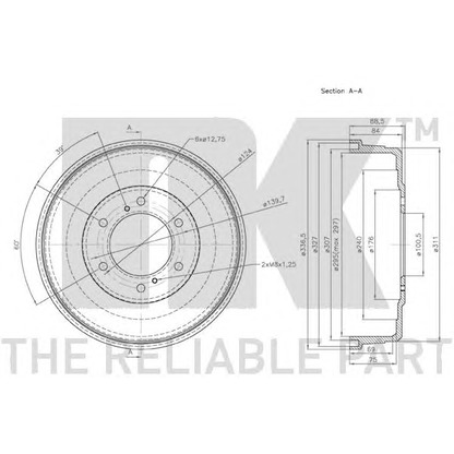 Photo Brake Drum NK 262206