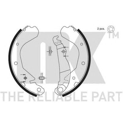 Foto Kit ganasce freno NK 2736413