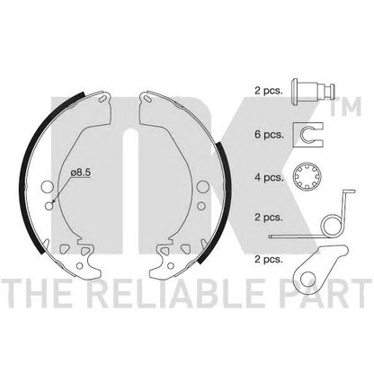 Foto Kit ganasce freno NK 2737649