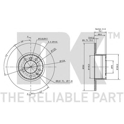 Photo Brake Disc NK 311518