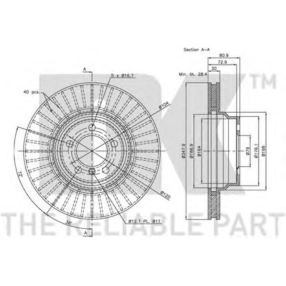 Photo Brake Disc NK 311560