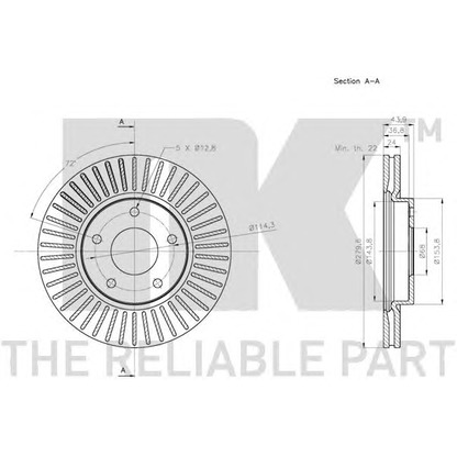 Photo Brake Disc NK 312277