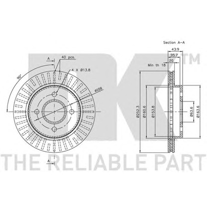 Photo Brake Disc NK 312535