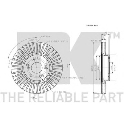 Foto Disco de freno NK 312646