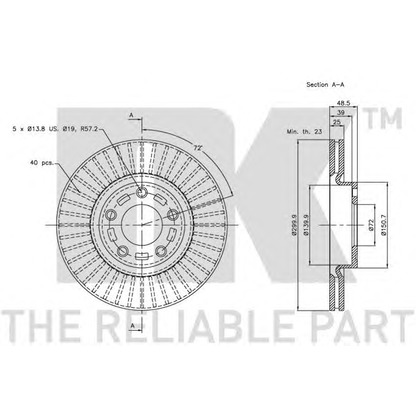 Photo Brake Disc NK 313253