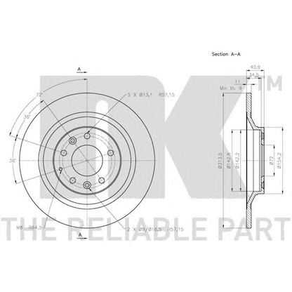 Photo Brake Disc NK 313265