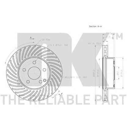 Foto Disco de freno NK 3133100