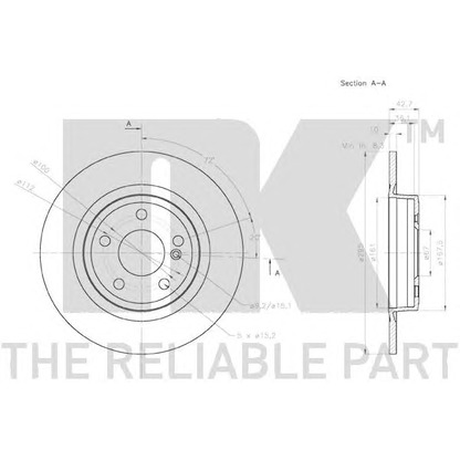 Photo Brake Disc NK 3133126