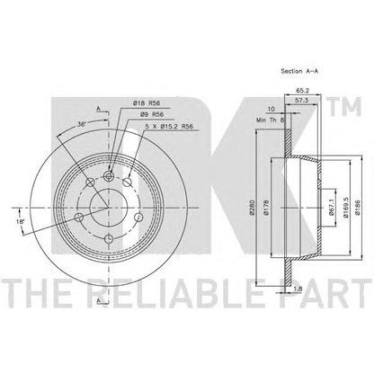 Photo Brake Disc NK 313333