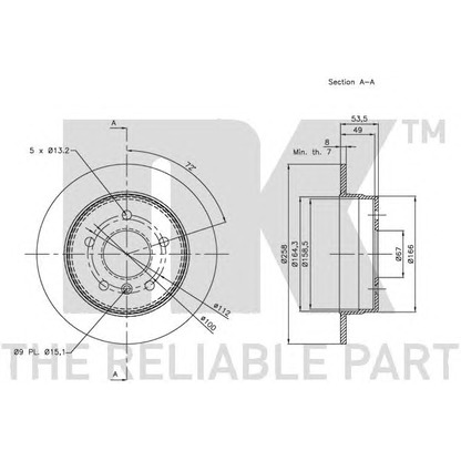 Photo Brake Disc NK 313355