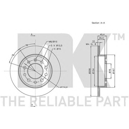 Photo Brake Disc NK 313426