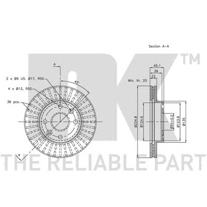 Photo Brake Disc NK 313510