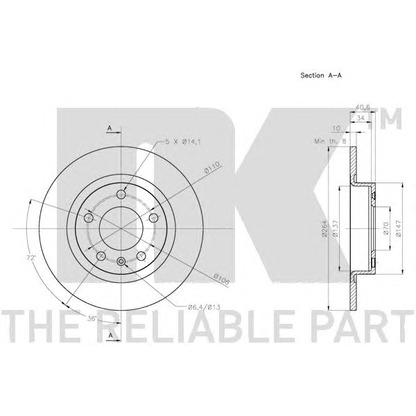 Photo Brake Disc NK 313672