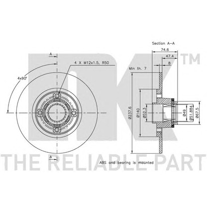 Photo Brake Disc NK 313945