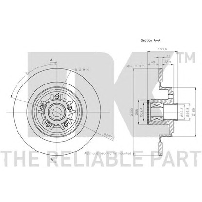 Photo Brake Disc NK 313986