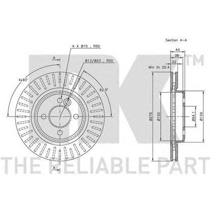 Photo Brake Disc NK 314016