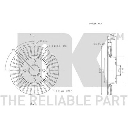 Photo Brake Disc NK 3145115