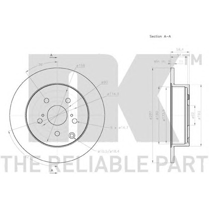 Photo Brake Disc NK 3145136