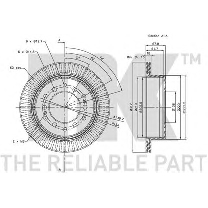 Photo Brake Disc NK 314575