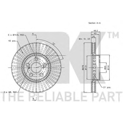 Photo Brake Disc NK 314595